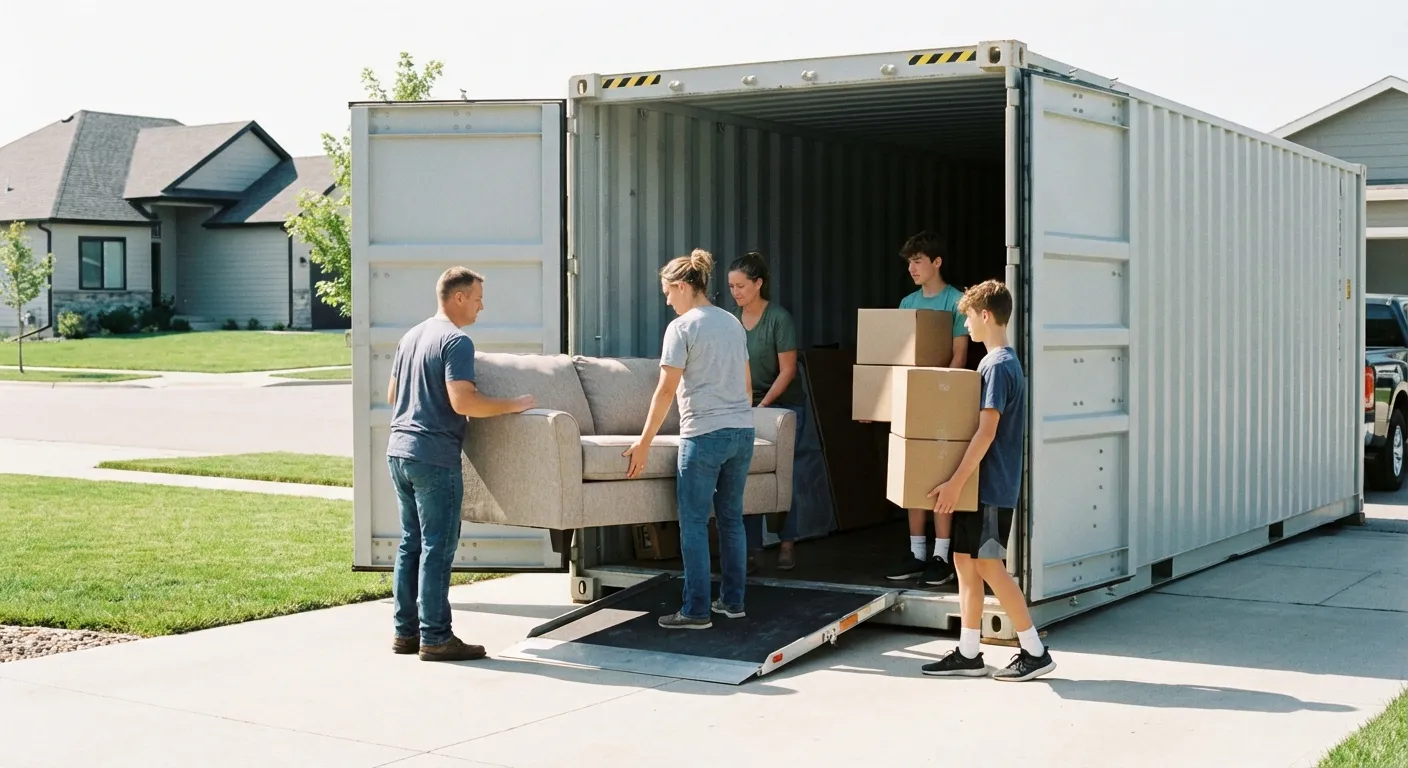 Dumpster with walk-in loading door in Allentown, PA