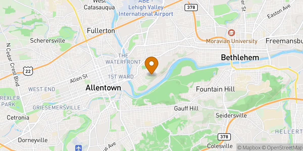 neighborhood map neighborhood map in Allentown, PA