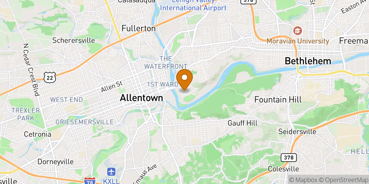 neighborhood map neighborhood map in Allentown, PA