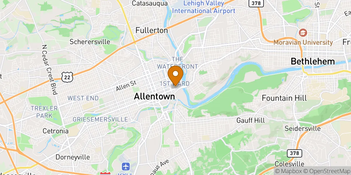neighborhood map neighborhood map in Allentown, PA